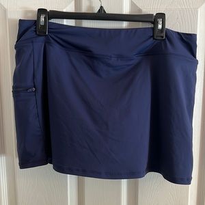 Beach House Navy Swim Skirt Beach Stretch Swimwear Womens Size 16